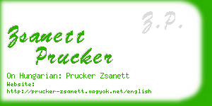 zsanett prucker business card